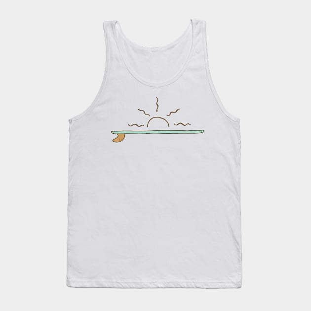 Sunny surf Tank Top by OldSchoolRetro